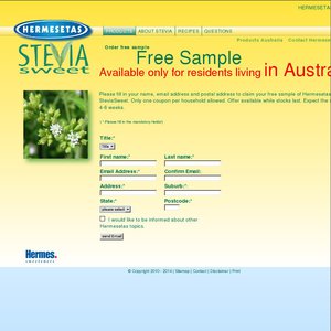 FREE Hermesetas SteviaSweet sweeteners Deals and Coupons