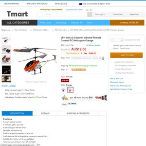 5%OFF RC Helicopter Orange Deals and Coupons