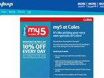 10%OFF Coles Selected Product Groups Deals and Coupons