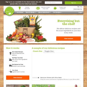 50%OFF Hellofresh items Deals and Coupons
