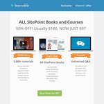 50%OFF SitePoint Books and Courses Deals and Coupons