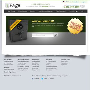 50%OFF iPage.com 1 Year Web Hosting Deals and Coupons