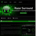 FREE Razer Surround Software for Windows  Deals and Coupons