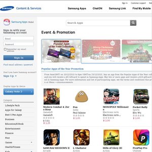 50%OFF Samsung Apps Gift Card Deals and Coupons