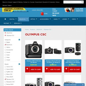 50%OFF Olympus OMD E-M5 Grip Kit (Black) Deals and Coupons