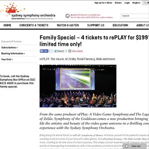 50%OFF rePLAY at The Sydney Opera House Deals and Coupons