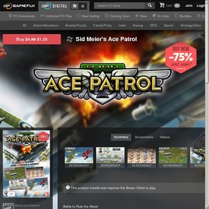 75%OFF Sid Meiers Ace Patrol Deals and Coupons