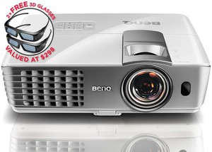 50%OFF BenQ Full HD 3D Home Theatre Projector with 2 X 3D Glasses Deals and Coupons