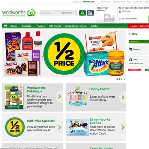 50%OFF Any $100 Purchase at Woolworths Deals and Coupons