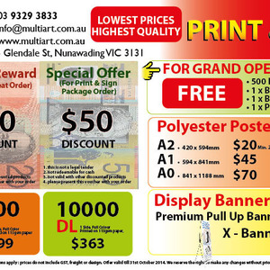 50%OFF print signage Deals and Coupons