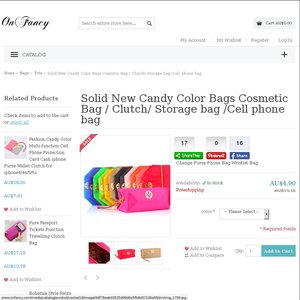 50%OFF Solid Colour Cosmetic Cellphone Bag Deals and Coupons