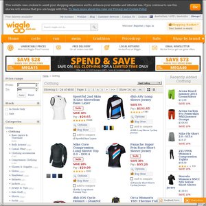50%OFF Wiggle Spend & Save on Clothing  Deals and Coupons