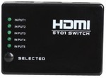 48%OFF  5 Port HDMI Switcher HD 1080P for HDTV PS3 Xbox360 Deals and Coupons