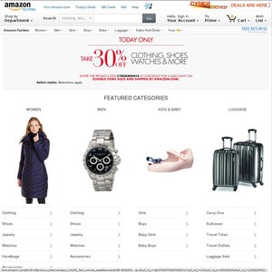 30%OFF Amazon's Shoes, Clothing, Watches Deals and Coupons