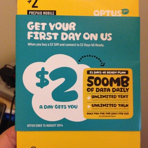 50%OFF Optus Prepaid Sim Pack Deals and Coupons