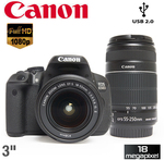 50%OFF Canon 650D Twin Lens Kit Deals and Coupons