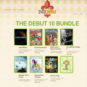 50%OFF IndieRoyale Debut 10 Bundle Games Deals and Coupons