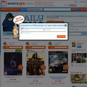 50%OFF Mighty Ape Games Deals and Coupons