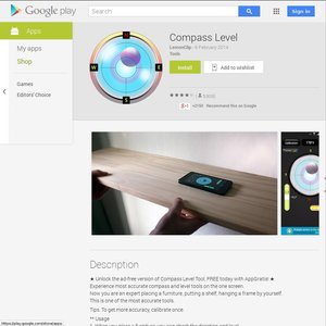 50%OFF Compass Level Ad Free Version app Deals and Coupons