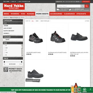 50%OFF Hard Yakka Work shoes Deals and Coupons