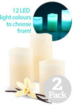 50%OFF 2 Sets of 3 LED Colour Changing Scented Candles w/ Remote Deals and Coupons
