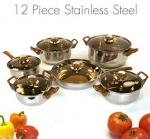 30%OFF 12 Piece Stainless Steel Cookware Set Deals and Coupons