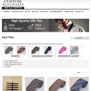 50%OFF Quality Woven Silk Ties & Tie Hanger Deals and Coupons