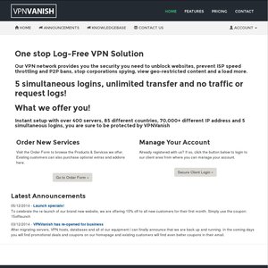 20%OFF All VPNVanish Plans Deals and Coupons