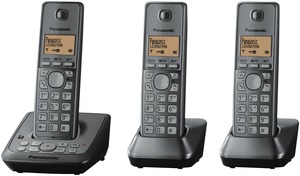 50%OFF Panasonic Cordless Phone Triple Pack Model No. KX-TG2723ALM Deals and Coupons