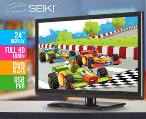 50%OFF Seiki Full HD 24” LED TV w/ Built-in DVD Player Deals and Coupons