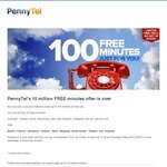 50%OFF PennyTel's 100 Minutes Deals and Coupons