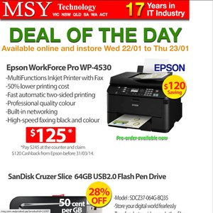 50%OFF Epson Workforce pro 4530 printer Deals and Coupons