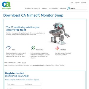 FREE CA Nimsoft Monitor Snap  Deals and Coupons