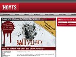 50%OFF 2 Saw VII in 3D tickets Deals and Coupons