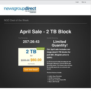 50%OFF 2 TB Blocks Usenet Plan Deals and Coupons