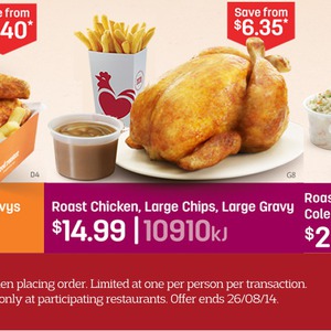 50%OFF Red Rooster 2 Classic Quarters & Gravys Deals and Coupons