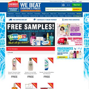 50%OFF $30 worth Chemist Warehouse product Deals and Coupons