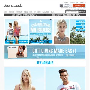 40%OFF Jeans West, Singlets, Jackets Deals and Coupons