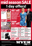 50%OFF Myer End of Season Clearance Deals and Coupons
