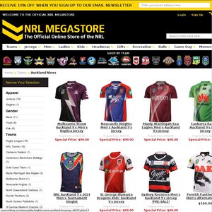 50%OFF NRL Auckland Nine's Jerseys Deals and Coupons