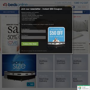 50%OFF Beds Online mattresses Deals and Coupons