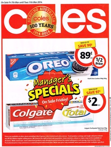 50%OFF Coles Manager's Specials Deals and Coupons
