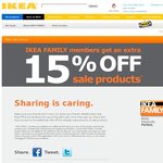 15%OFF IKEA FAMILY MembersSale Deals and Coupons