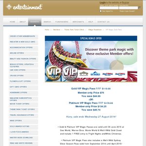 37%OFF Gold VIP Magic Pass for Gold Coast Theme Parks Deals and Coupons