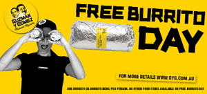 50%OFF FREE Burrito Day Deals and Coupons