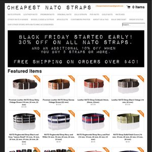 30%OFF Nato & Zulu Straps Deals and Coupons