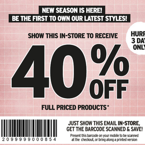40%OFF shoes Deals and Coupons