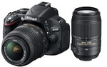 50%OFF Nikon D5100 DSLR with 18-55mm & 55-300mm VR Lens Kit Deals and Coupons
