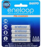 50%OFF Eneloop Rechargeable NiMH 'AAA' Battery, 4-Piece Pack Deals and Coupons