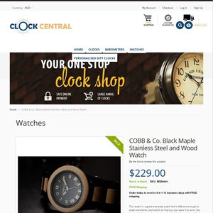 50%OFF COBB & Co. Watches and clocks Deals and Coupons